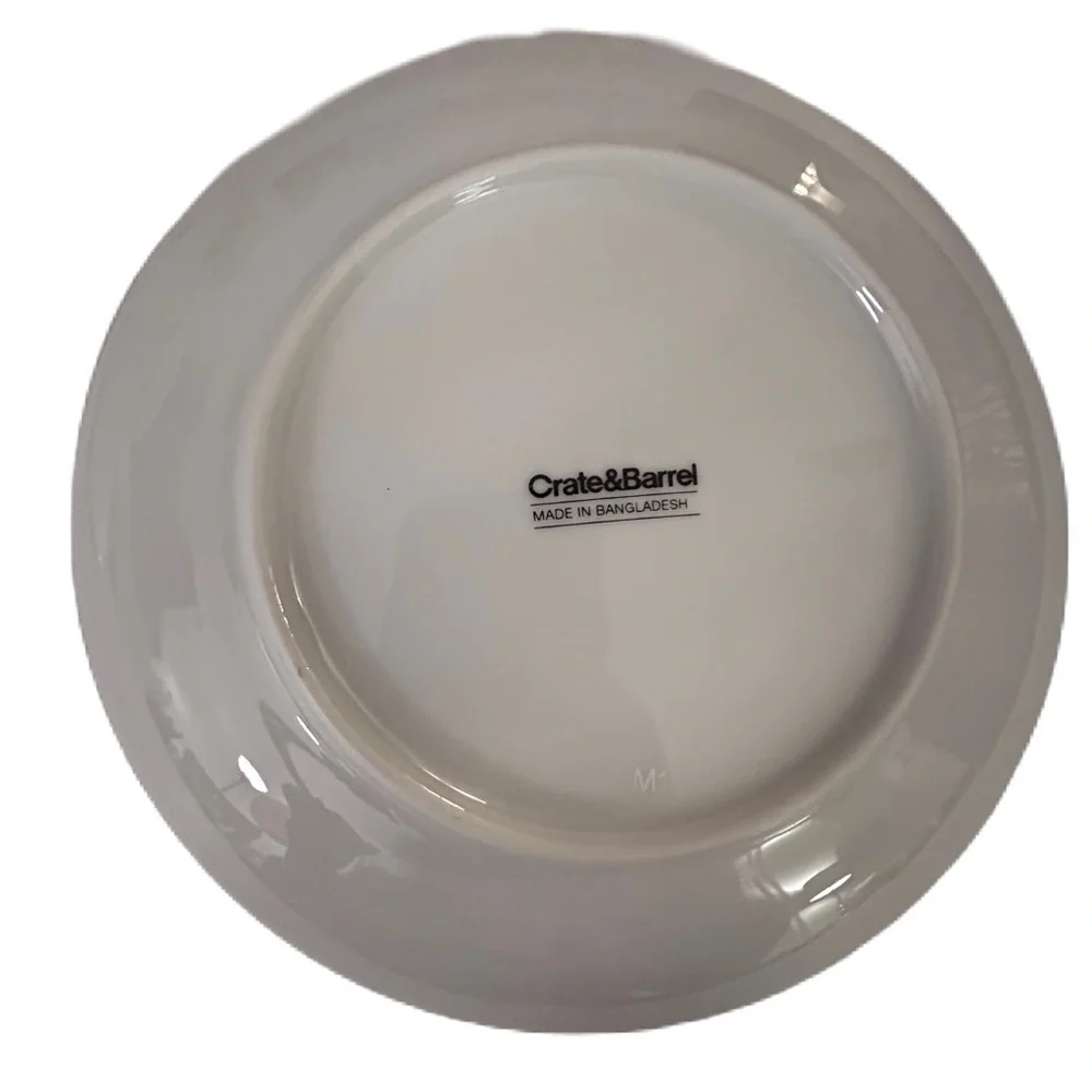 Crate & Barrel‎ Christmas Reindeer &Snow Plates Set 3